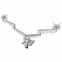 Elevate Dual Monitor Arm 52 - 3-8 kg, gas spring, silver